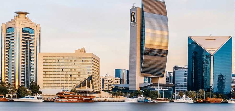 Businessman opening a bank account in UAE
