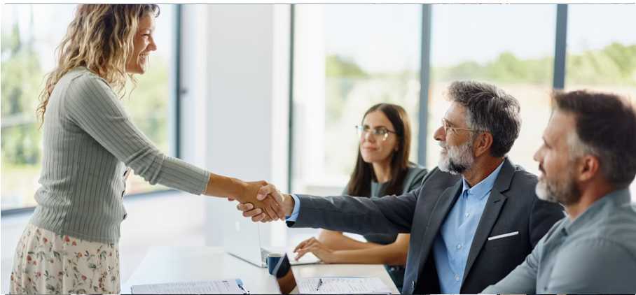 Businessman opening a bank account in UAE